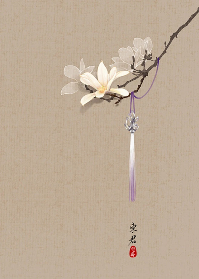 【古风玉兰花】-花瓣网