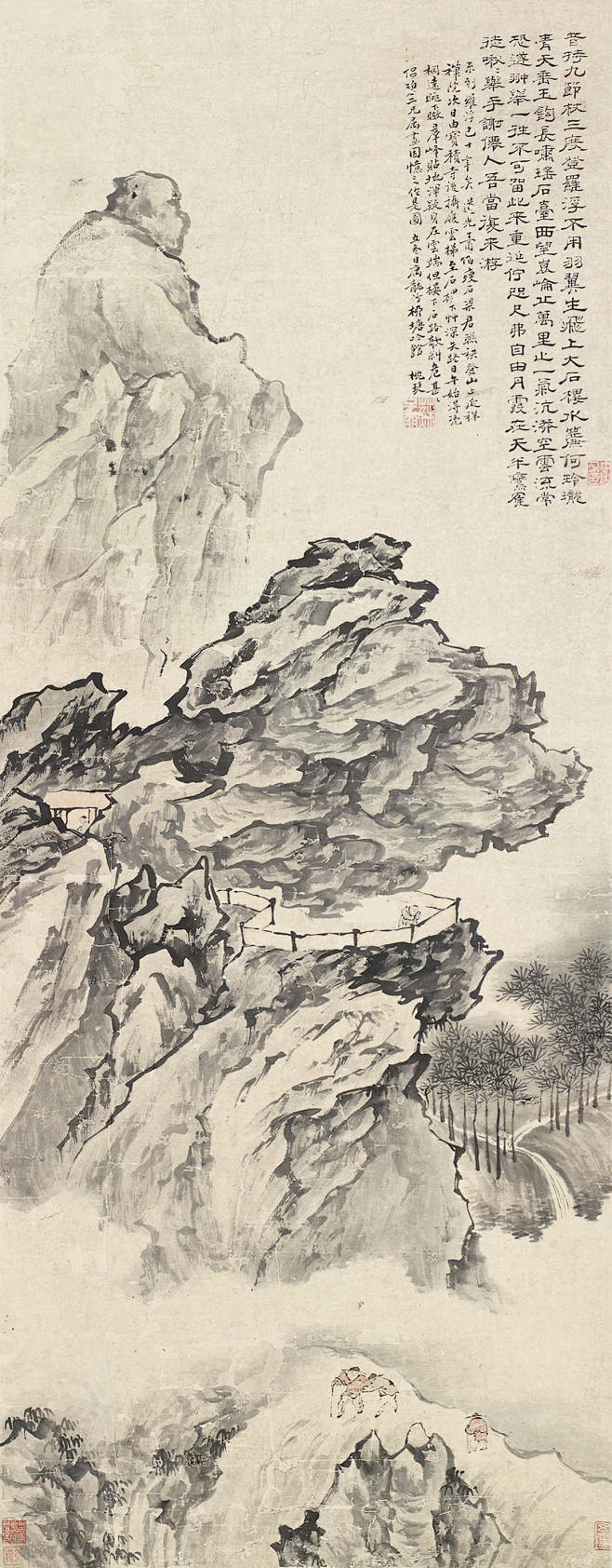 苏六朋罗浮山色大图欣赏