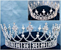 Victory Rhinestone Silver Full Crown