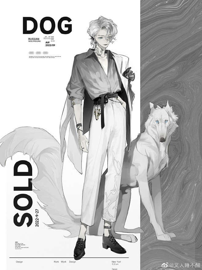 近期画的系列设计『大型犬』和『黑与白』终于完成了！尝试了各种类型的角色和服饰，总体来讲都还是比较满意的，大家下个系列再见~ ps：排版特别鸣谢 ...