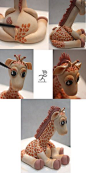 Giraffe Figurine Tutorial - by Ciccio @ CakesDecor.com - cake decorating website