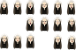 Expressions girl : Facial expression of my film animation character about thesis.