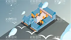 城市地标建筑插画手绘  - 源文件下载【酷图网】城市,地标,建筑,插画,手绘