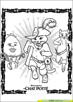 13张优雅迷人的《穿靴子的猫》拿着长剑的猫咪卡通涂色简笔画！ | 涂色集，涂色画打印大图 : 《穿靴子的猫》的故事中蕴含了多个寓意和道德教育元素，以下是一些主要的方面：智慧和机智：猫的聪明才智是故事中的核心，它通过巧妙的计谋帮助主人摆脱贫困，这强调了智慧解决问题的重要性。勇气：猫在面对巨人和其他危险时表现出了极大的勇气，这教导孩子们 13张优雅迷人的《穿靴子的猫》拿着长剑的猫咪卡通涂色简笔画！