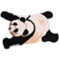 可爱动物熊猫手工进口羊毛儿童地毯少女房间客厅卧室小孩房床边垫-淘宝网