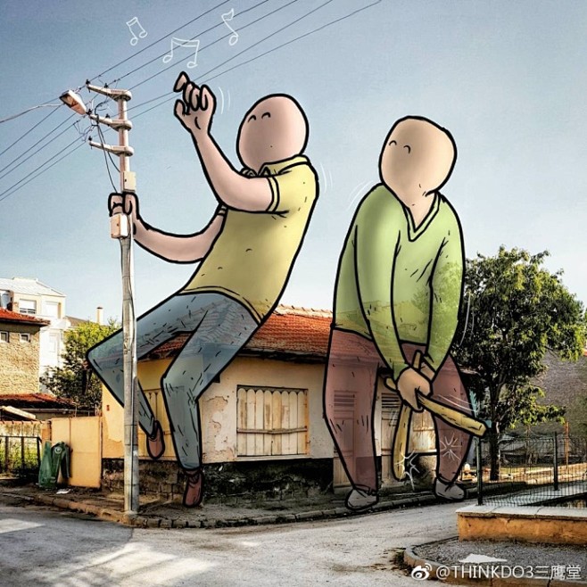 三鹰堂功夫土耳其建筑师插画师hakankele06风格幽默充满脑洞的插画