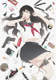 硬核帅气的少女机甲
.
人物插画、概念设计师
.
GHARLIERA
.
手绘角色设计参考 ​​​​