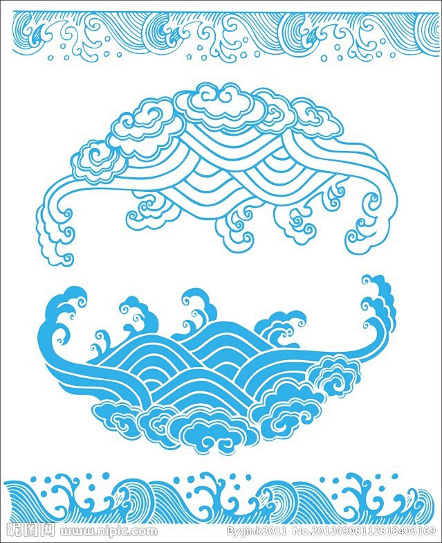 中国传统水纹图案