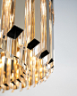 Skylar Suspension : The Skylar Suspension is a stunning glass and brass chandelier that is a “one in a million”. Designed to impress, it brings a special allure and refined lighting detail to the most