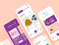 Neighbourhood app- UI concept app ui ux mobile flat interface design concept clothes sell ecommerce mcommerce illustration