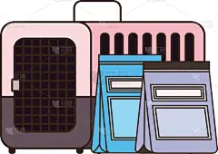 车辆运输车,宠物,剧场售票处,保鲜袋,可爱的,商务,纯种犬,食品,狗,小的