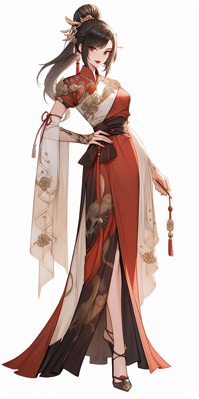 AI武侠游戏角色设定素材 国风人物服装插画设计参考 影视概念设计-淘宝网-花瓣网