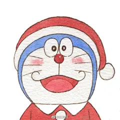 哆啦A梦水彩手绘头像（by：玖湾月） ​ ​​​​