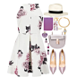 A fashion look from August 2015 featuring skater skirt, jimmy choo shoes and white purse. Browse and shop related looks.