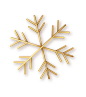 金色圣诞节新年雪花金粉礼盒装饰矢量免抠元素_AI文件：