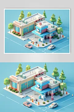 AI数字艺术C4D医疗模型元素-众图网