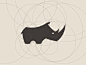 Rhino- would be interesting to do a series of animals made out of the filled in spaces between circles: 