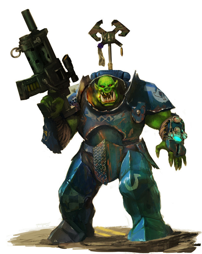 兽人兽人战锤40000战锤40000战锤40k战锤40k娃哈waha四万分之一wh沙箱