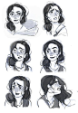 expression sheet for my ongoing project! The heroin need some fixes but here is the first pass!