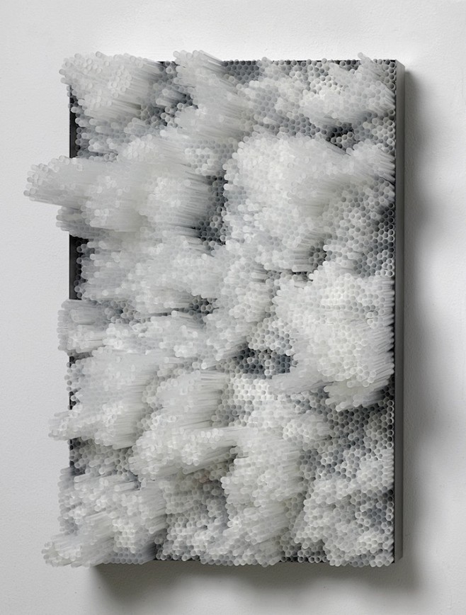 装置艺术francescapasquali的3d吸管景观造型创意画报创意生活手工