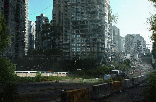 末日废土启示录风格图 场景