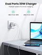 Amazon.com: UGREEN USB C Charger 30W 2-Port with 18W PD Wall Fast Charger for iPad Pro, Galaxy Note20 S20 S10 S9, iPhone 12 Mini 12 Pro Max 11 Pro Max XR, Pixel, Nintendo Switch