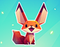 Stickers. The Little Fox