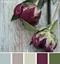 interior design palettes with plums and grays | Another interesting place to take color inspiration from is food ...