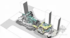 [重庆]“地貌演变”概念商业休闲空间绿化景观扩初设计方案（知名设计公司)-鸟瞰图 