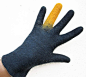 Valentines day felted gloves felt handmade gloves by vilnone, $50.00