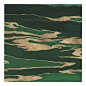 Gold Green Marble Abstract Painting Faux Canvas Print (Front)