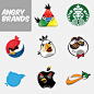 Les plus grandes marques version Angry Bird : Les grandes marques version Angry Bird! #angrybird #branding
