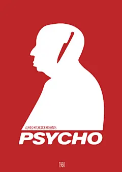 红色的人物矢量创意极简海报