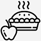 苹果派面包店甜点图标 页面网页 平面电商 创意素材