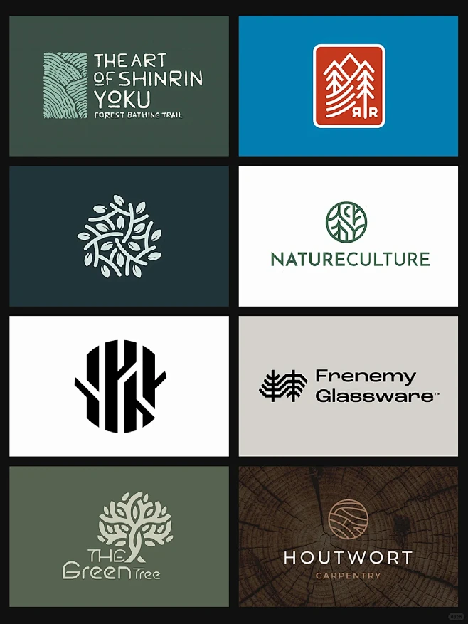 藏在树木中的力量：logo设计分享