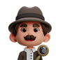 Detective 3D Icon