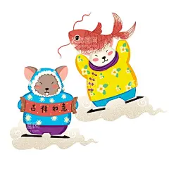 卡通老鼠   - 源文件下载【酷图网】卡通老鼠,卡通鼠,老鼠,鼠年,鼠年插画,鼠年元素,鼠年素材,鼠,春节插画,春节元素,