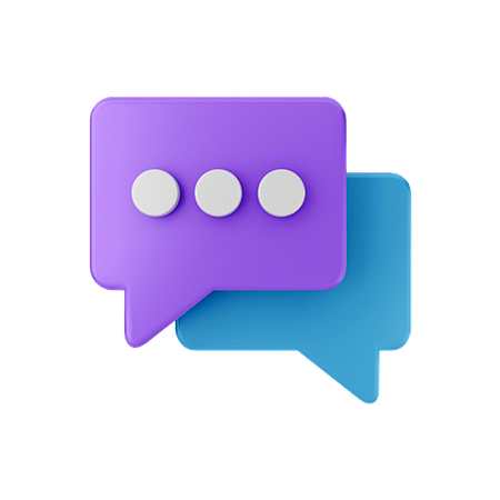 Chat Bubble 3D Illus...