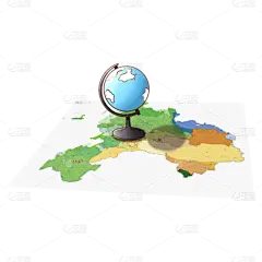 卡通感教师节地图元素贴纸