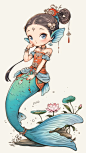当美人鱼遇见国风…… - 小红书