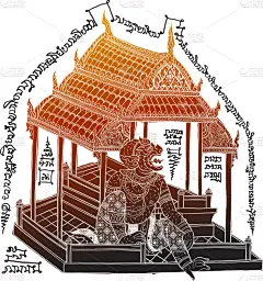 寺庙,传统,婴儿,芭蕾舞者,女孩,白色,黑色,式样,作画