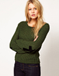 OMEIU英国正品代购ASOS LOVE 欧美时尚十字架长袖针织毛衣11.02