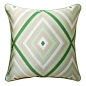 梵廊朵装饰 绿色菱形格极致奢华 抱枕套 沙发靠垫 真丝！含芯-淘宝网
