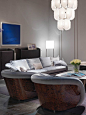 Bentley Home - Beaumont armchairs and sofa, Madley coffee table www.luxurylivinggroup.com #Bentley #LuxuryLivingGroup