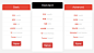 Free HTML5 And CSS3 Data, Pricing Tables