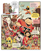 ca-tsuka:

Games drawn by Fabien Mense and published in french magazine Tcho!.Tribute to Manga (Tezuka, Lum, Dr Slump, Akira, Kitaro, Naruto, One Piece, Keroro, Dragon Ball …).

Good old games&#;160!