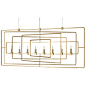 Currey and Company Metro Rectangular Chandelier 9542