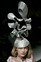 Philip Treacy Hat for Alexander McQueen's White Couture Collection