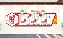 企业文化发展历程文化墙设计