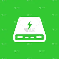 电源银行，便携式充电器图标